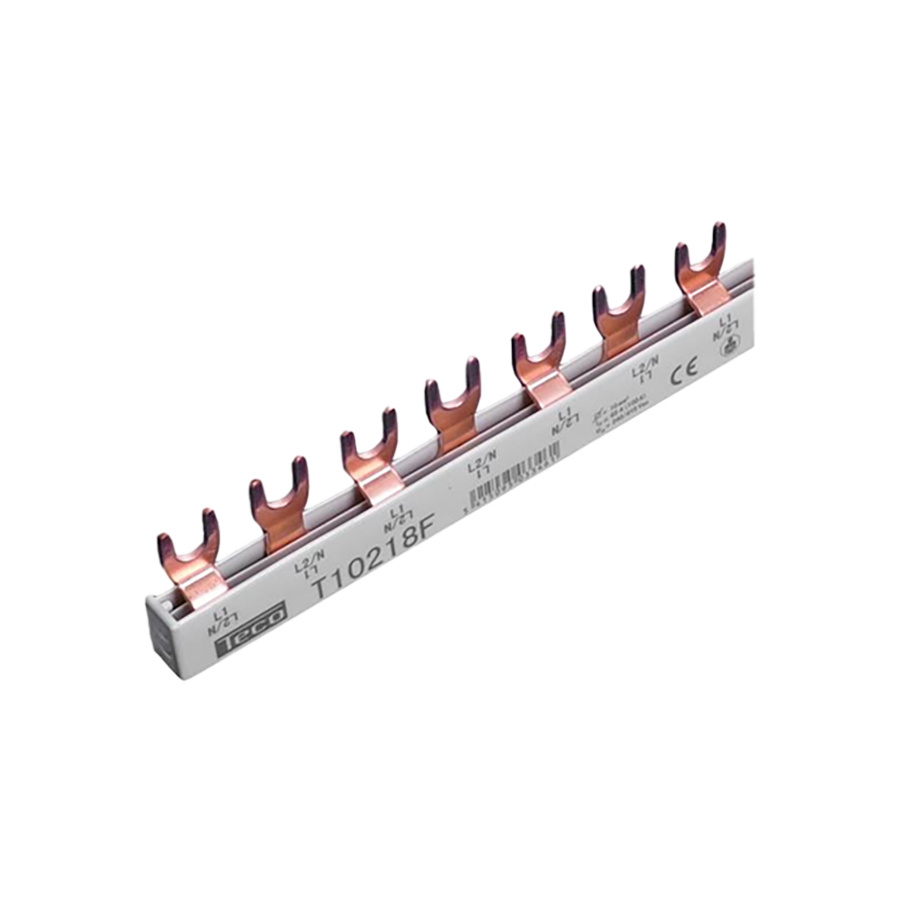 Peigne à fourche terre 10mm² 2P 18 modules