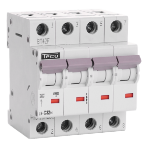 Disjoncteur TC 4P 32A 10kA courbe C