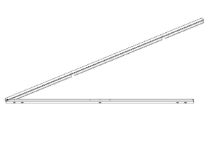 Equerre double de support surface plate 3.2m
