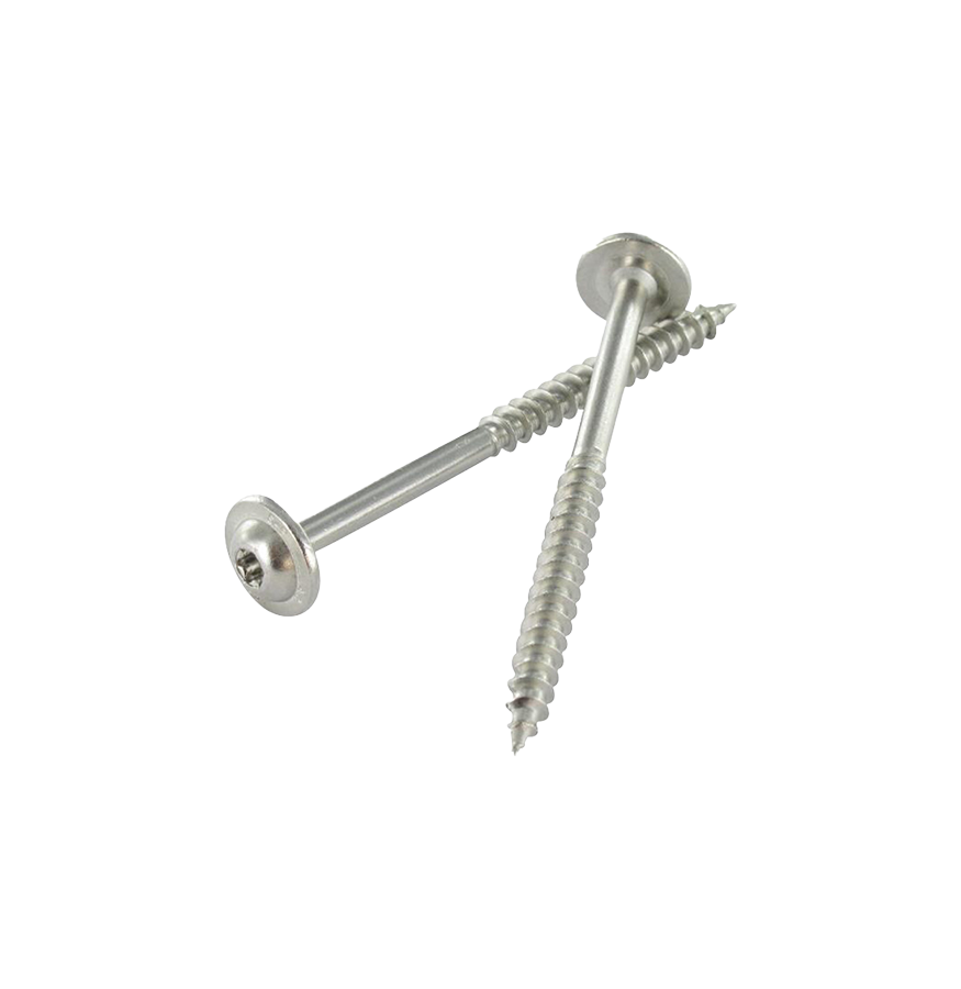 Vis à bois 8x80/72 TX40 à tête plate pointe cut