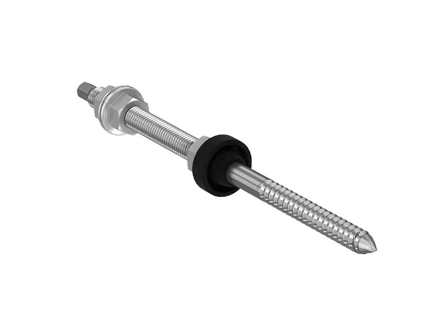 Vis double filetage 10x200 avec EPDM