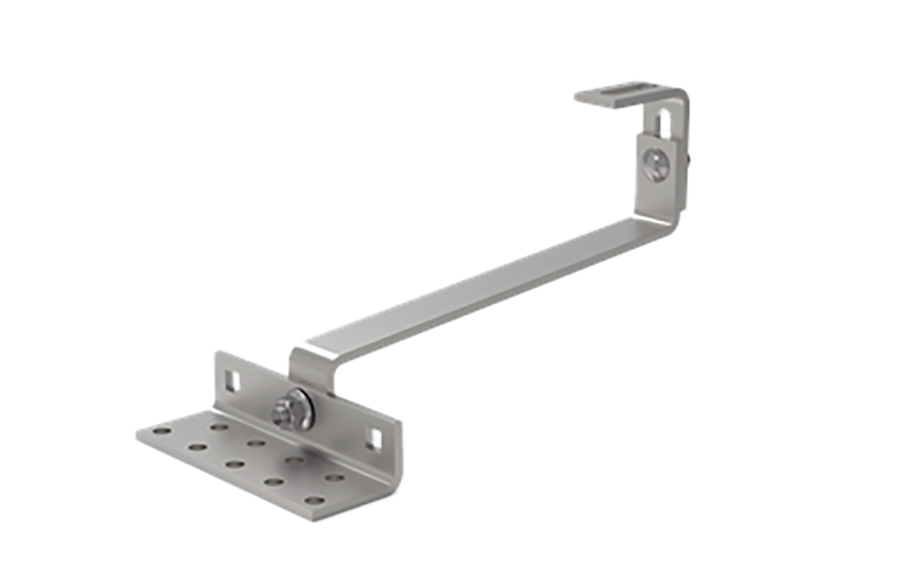 Crochet de toit tuile plate reglable long