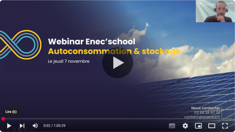 Autoconsommation et stockage
en partenariat avec MyLight150