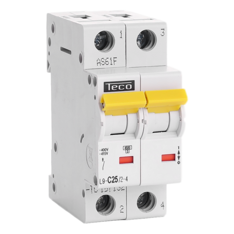 Disjoncteur TC 2P 25A 4.5kA courbe C