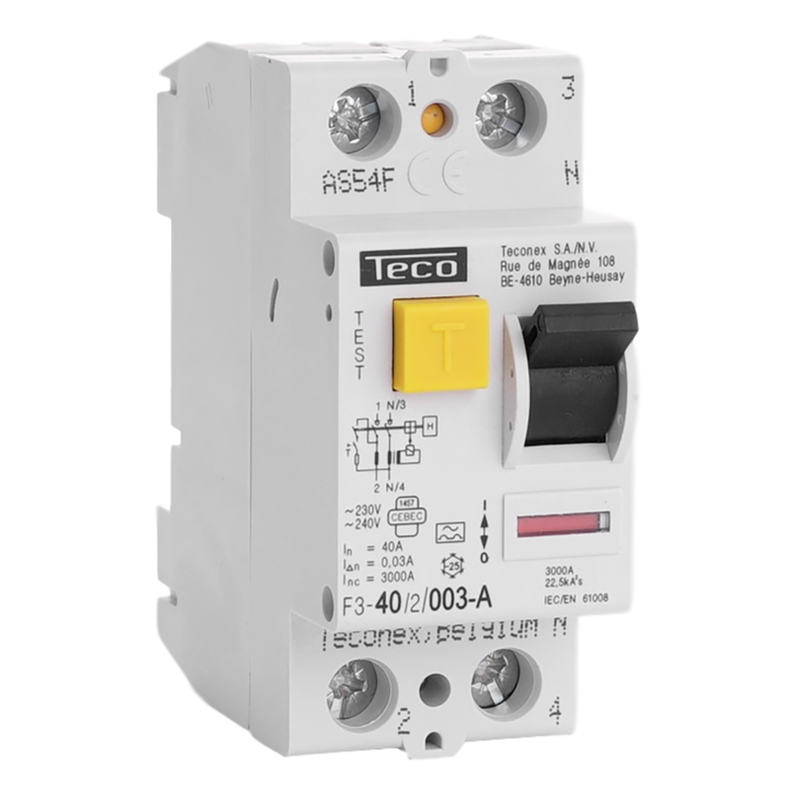 Inter-différentiel TC 2P 40A 30mA type A