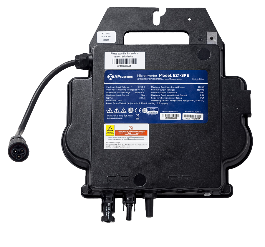 Micro-onduleur APsystems Single EZ1 SPE 500VA