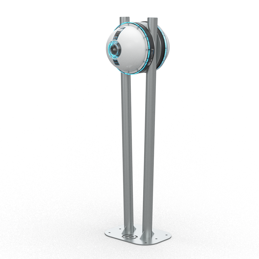 Support fixation Pied Simple pour borne WattPark