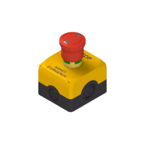Arrêt d'urgence jaune Technideal ES AC31058 - NO