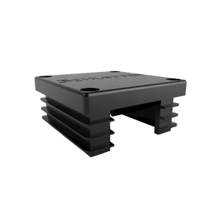 Embout fermeture plastique noir pour profilé Solo