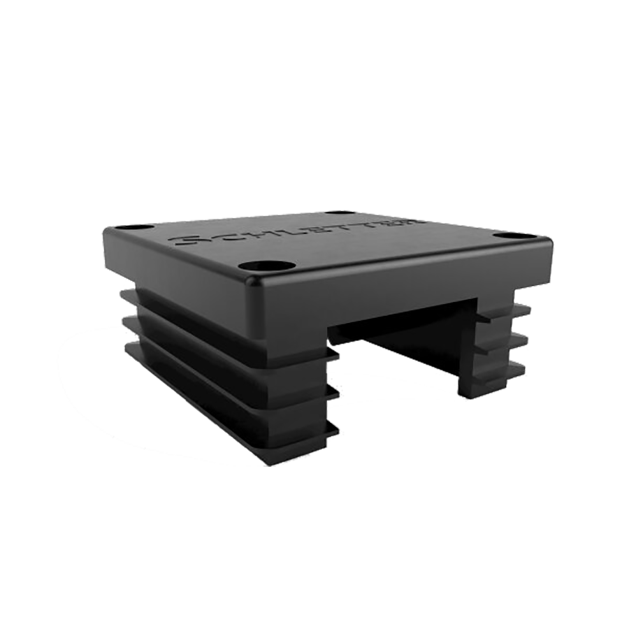 Embout fermeture plastique noir pour profilé Solo