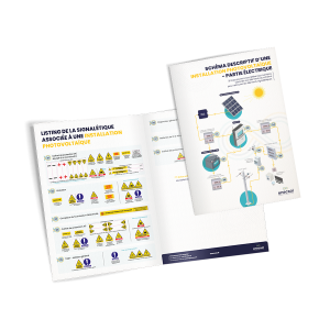 Planche de 50 autocollants pour consuel avec guide