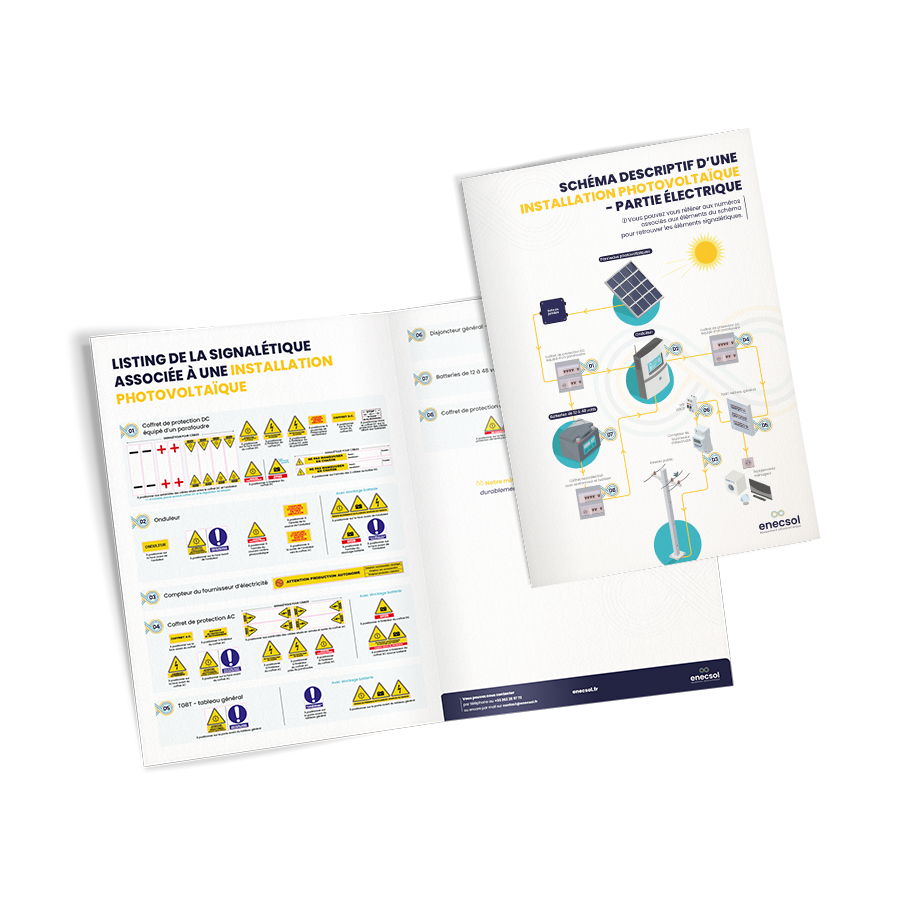 Planche de 50 autocollants pour consuel avec guide