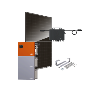 Kit 3 kWc JA SOLAR 500 et TSUN MX3000 + TSUN 5kWh - Ardoise
