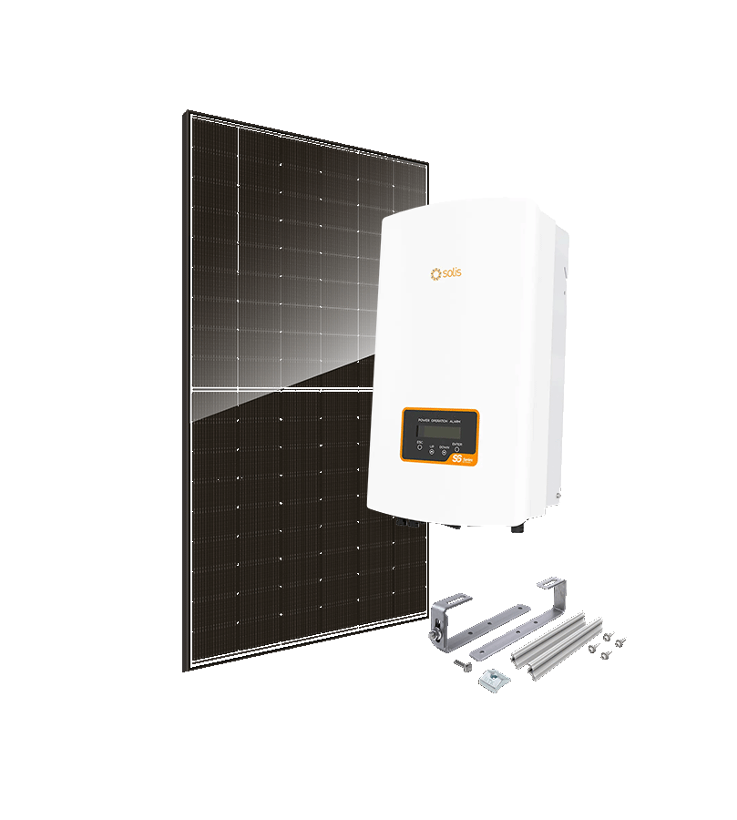 Kit 6 kWc DAS SOLAR 500 et onduleur SOLIS - Ardoise
