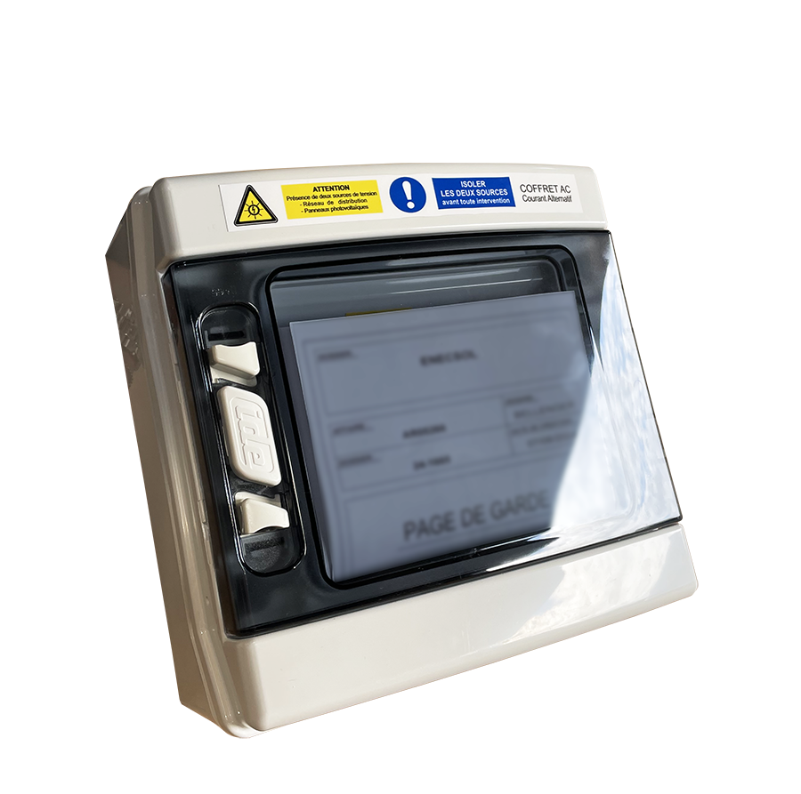 Coffret AC monophasé 3K 20A avec différentiel 300mA