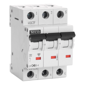 Disjoncteur TC 3P 40A 4.5kA courbe C