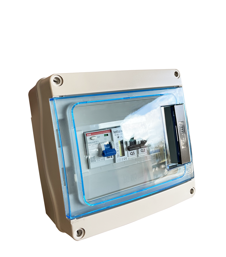 Coffret AC monophasé 1 ligne 20A