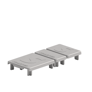 Embout fermeture plastique gris profilé Proline