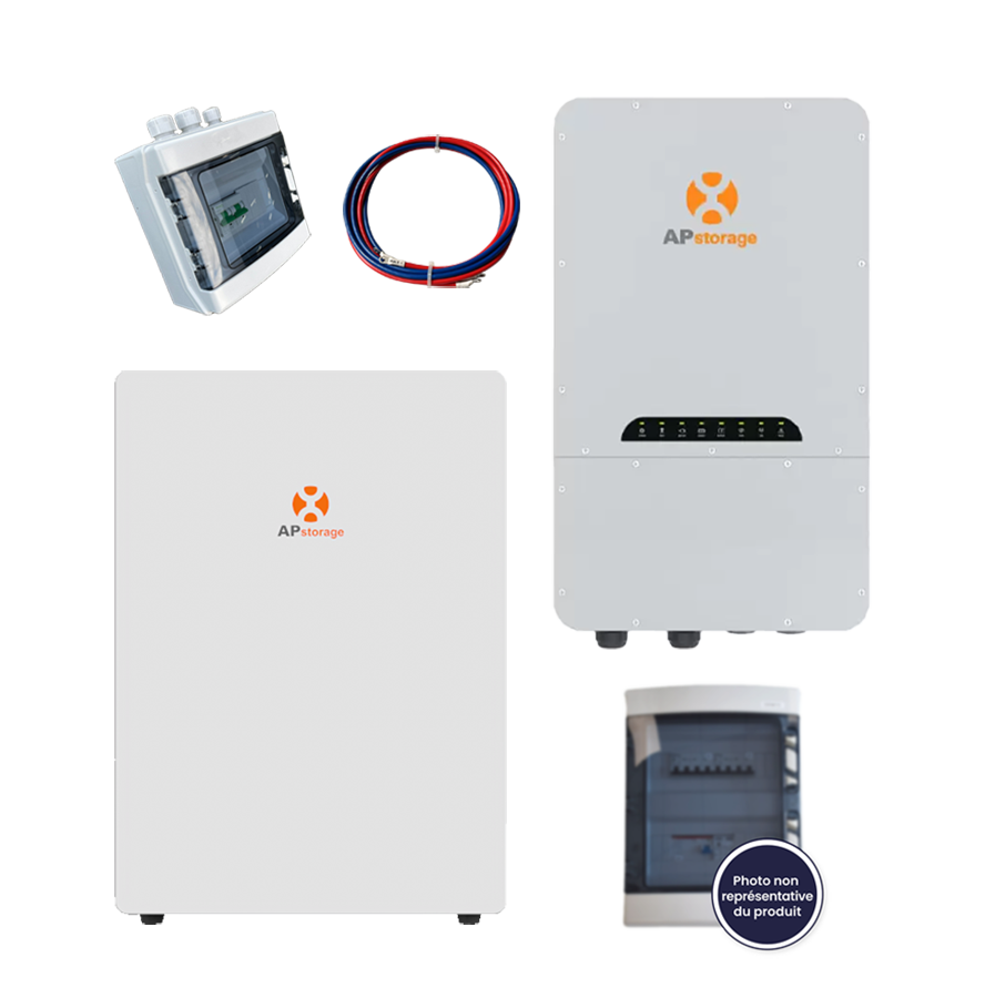 KIT BATTERIE APSTORAGE MONOPHASE APBATTERY 5.12KWH