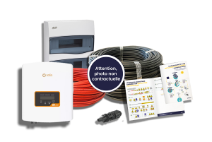 Kit électrique complet SOLIS 3kWc + Soluna 2x 5kWh LV