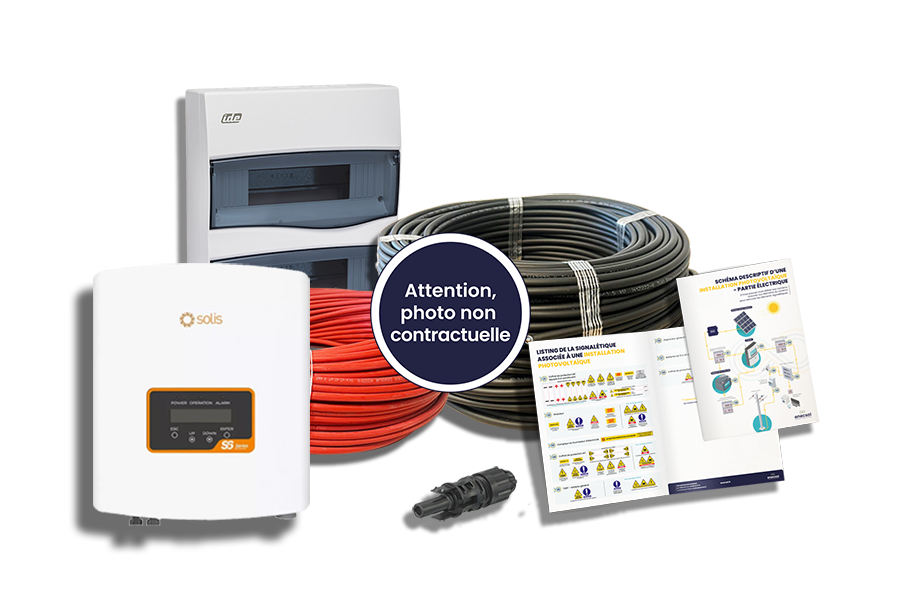 Kit électrique complet SOLIS 3kWc + Soluna 2x 5kWh LV
